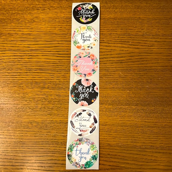 Six 2-inch Thank You stickers. Free when bundled! Perfect for Poshmark s… - Picture 1 of 8